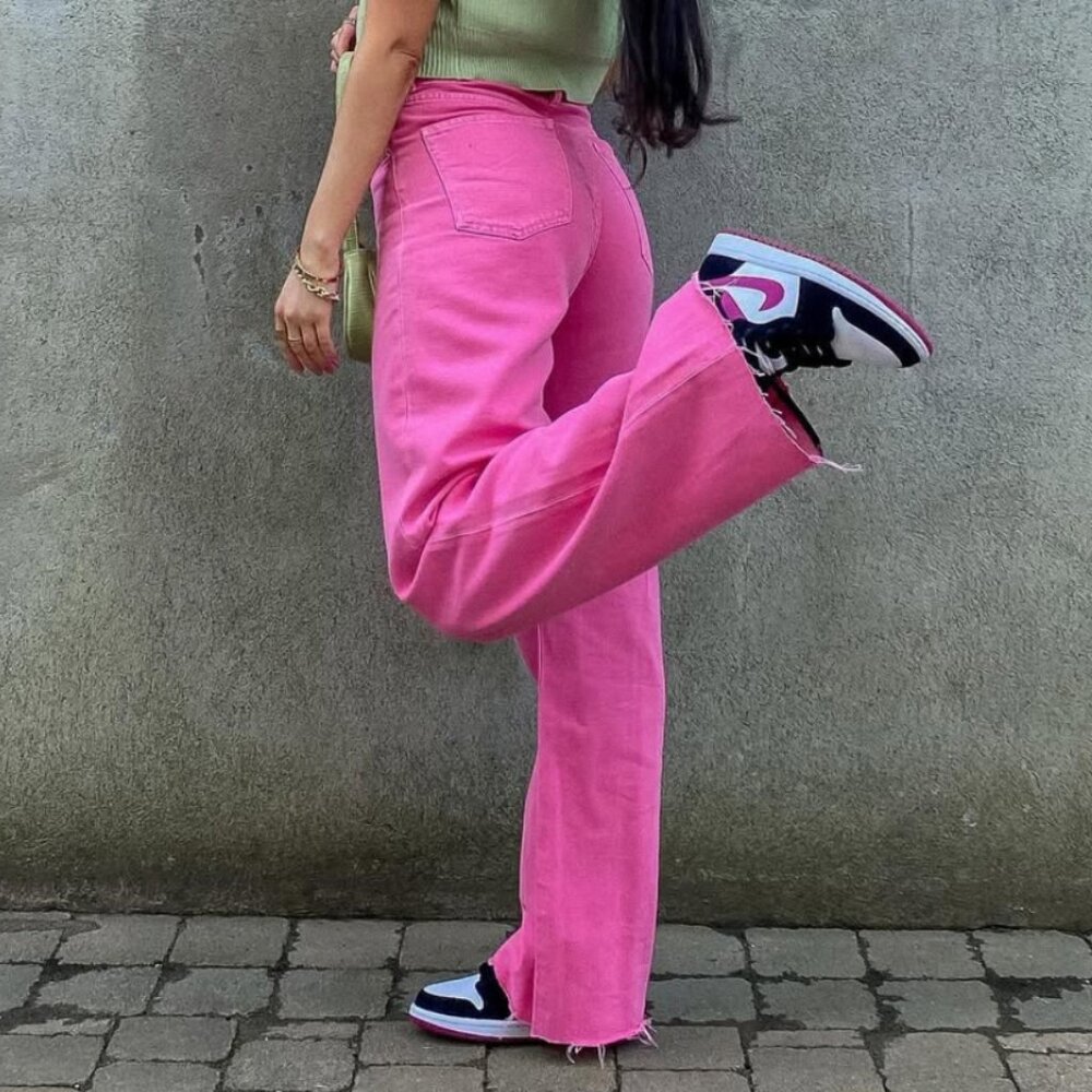 Zara Pink Jeans Size US 2 EUR 34